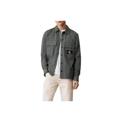 CALVIN KLEIN Jackets Coats Europe Version Men's Infinite Gray