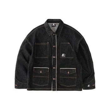 STARTER Jackets Men Denim Black