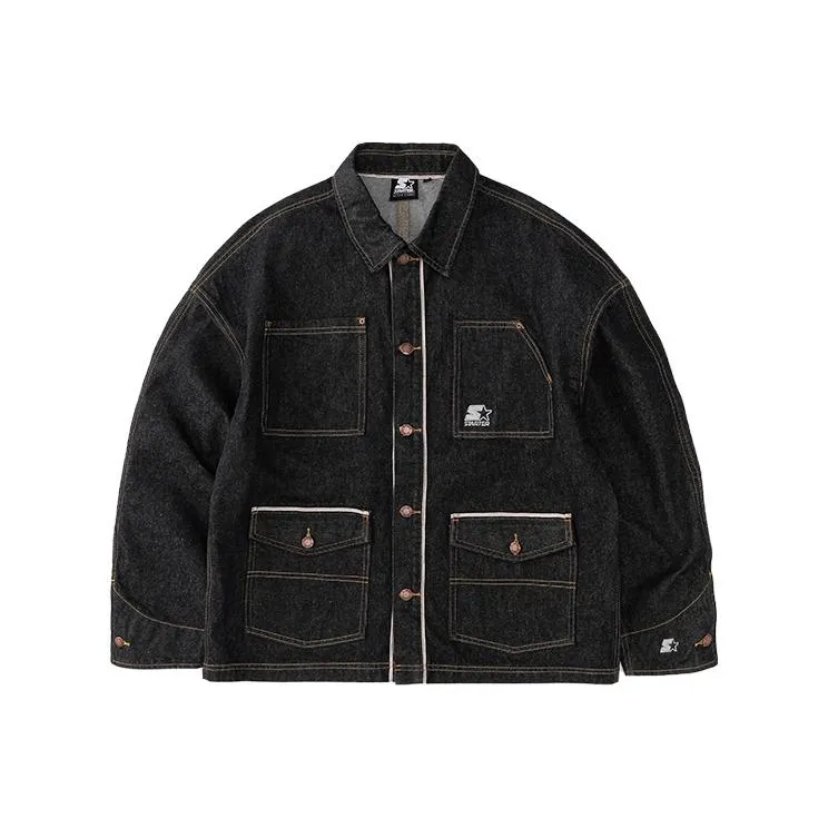 STARTER Jackets Men Denim Black-0