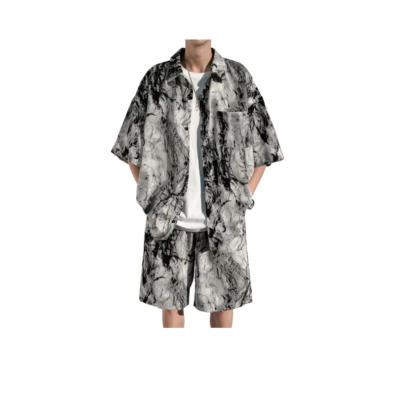 PAINT STAIN Fashion Shirt Matching Set Unisex Rich Multicolor Presentation-6