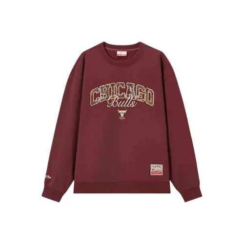 Mitchell & Ness x NBA Chicago Bulls SS25 Lifestyle Sweatshirt Unisex Dark Red