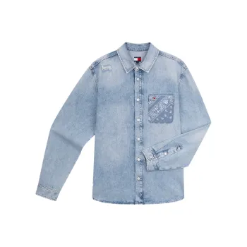 Tommy Hilfiger Shirt Unisex Denim Blue 1AB