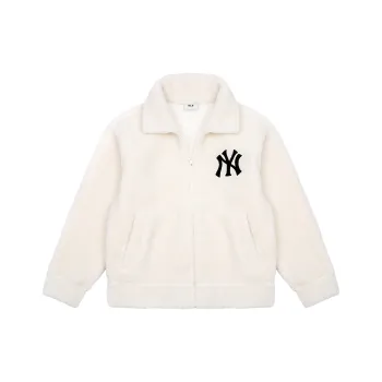 MLB New York Yankees Velvet Jackets Unisex Ecru