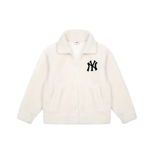 MLB New York Yankees Velvet Jackets Unisex Ecru