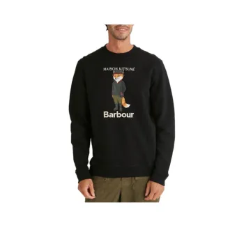 BARBOUR x Maison Kitsune Sweatshirt Men's Black