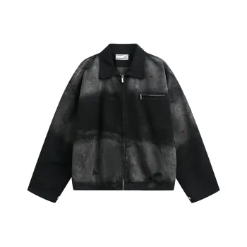 WLNEXT Loose And Trendy Denim Jacket With A Cool And Edgy Street Style Unisex