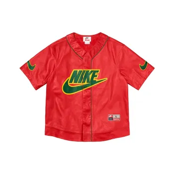 Supreme Nike Leather Baseball Jersey