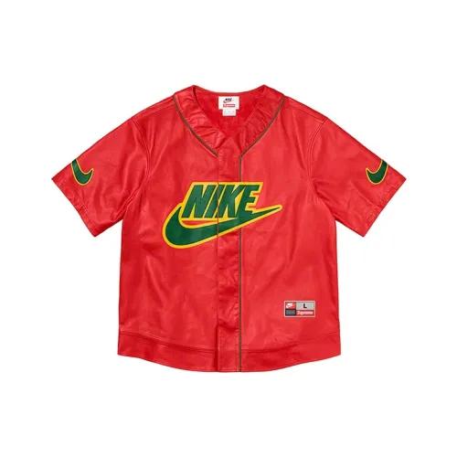 Supreme Nike Leather Baseball Jersey