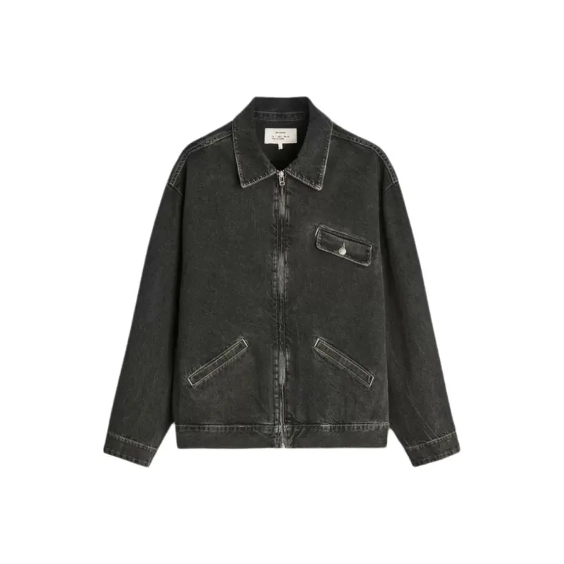 ZARA Denim Jackets Men Black-0