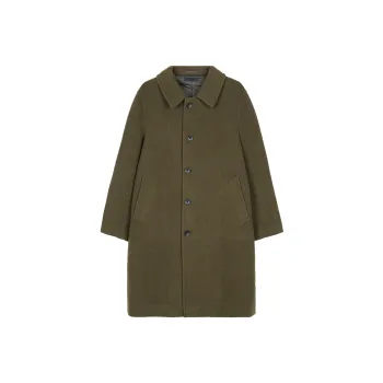 UNIQLO Coats Unisex Olive Green