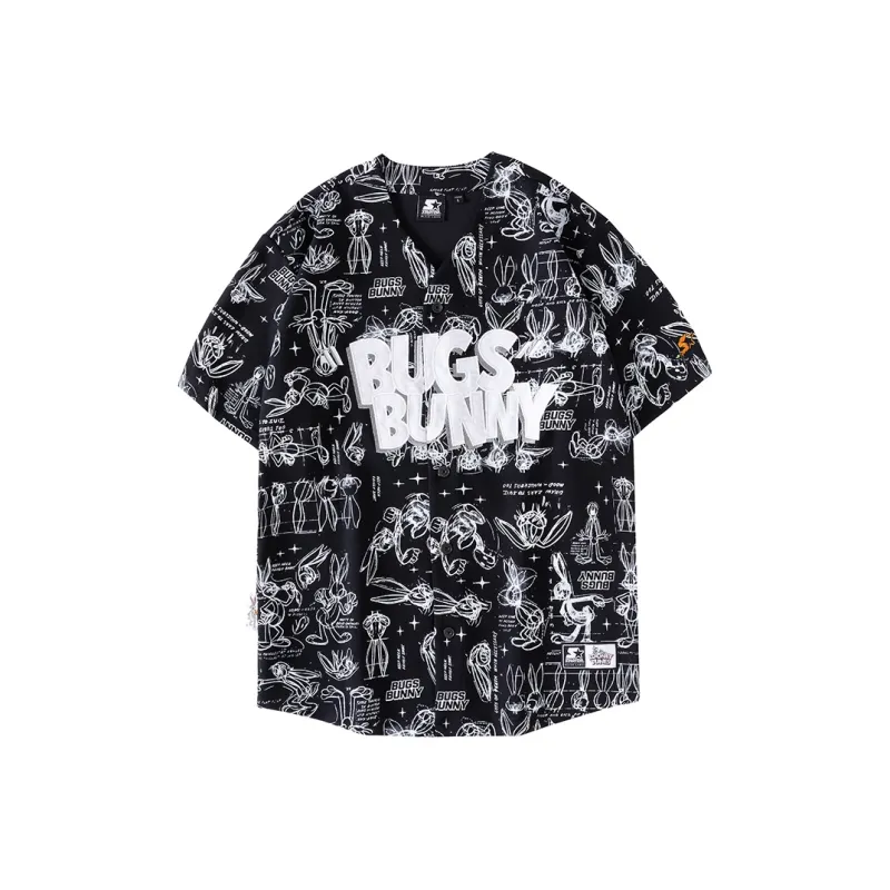 STARTER Baseball Jerseys Unisex Black-0