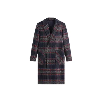 KITH For Bergdorf Goodman Plaid Double Breasted Royce Coat