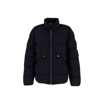 STONE ISLAND High Neck Zip Up Coat