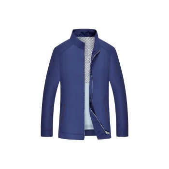 H YXIANG Jackets Men Dark Blue