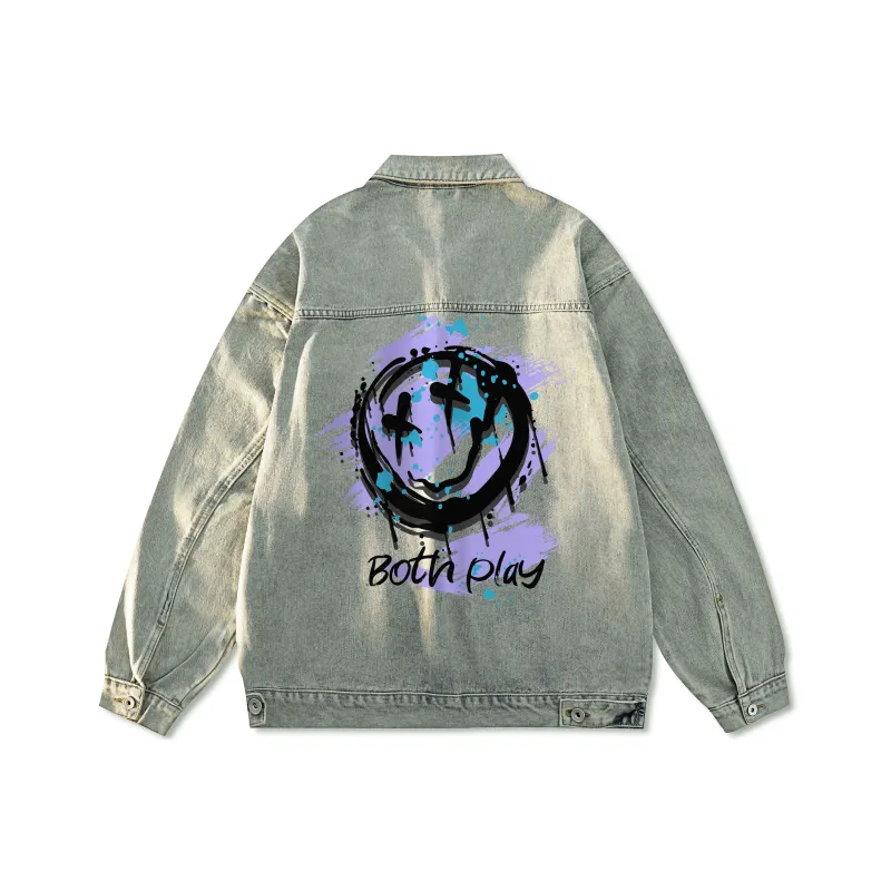 BOTH PLAY Denim Jackets Unisex-5