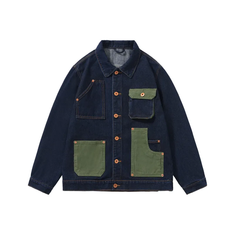SANTASTIC Denim Jacket Men's Blue-0
