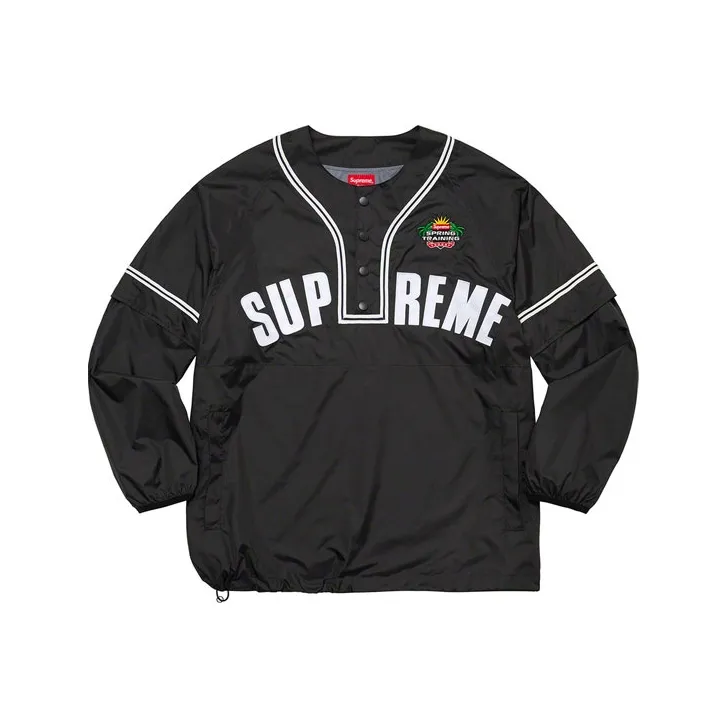 Supreme Snap Off Long Sleeve Baseball Top-2