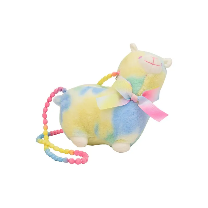 FREEHIKE Plush Crossbody Bag, Shoulder Bag Women's Pink/Yellow-3