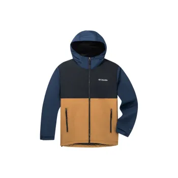 Columbia Water-Resistant Windproof Breathable Wear-Resistant Windbreaker Jacket Men's Navy Blue/Brown