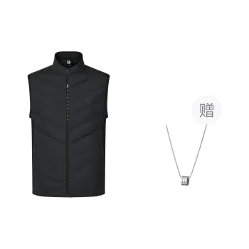 FILA Vest Men's Pitch Black With Free Necklace