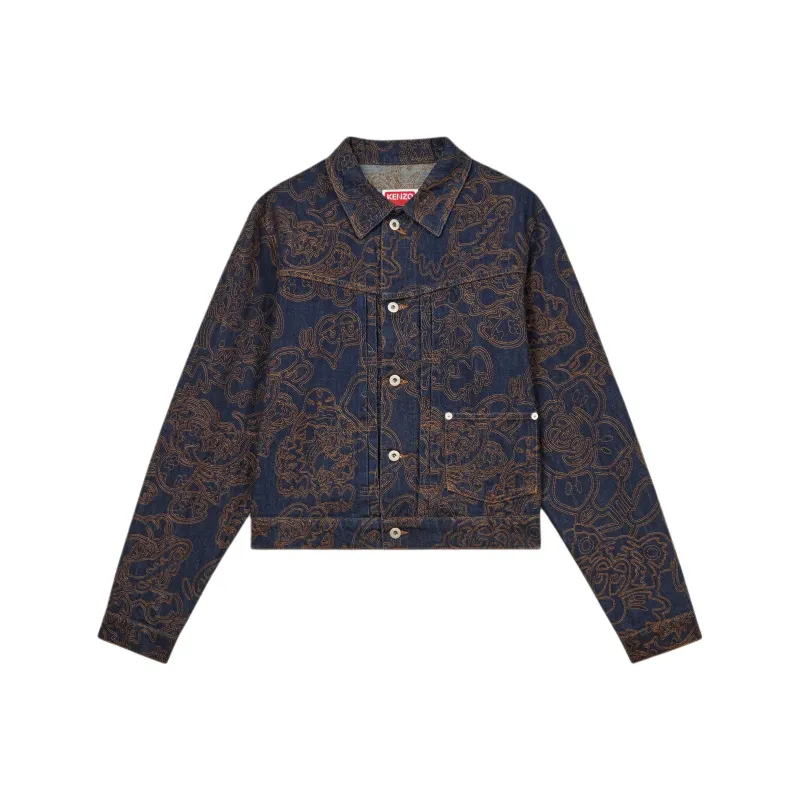 KENZO By Verdy Embroidered Trucker Jacket-0