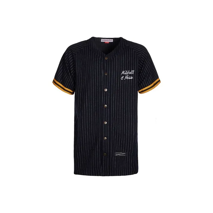 Mitchell Ness Baseball Jerseys Unisex Black-0