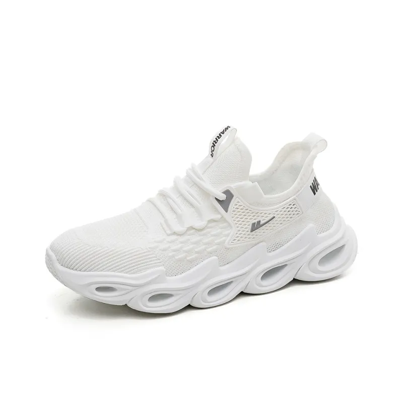WARRIOR Running Shoes Men Low Top White-1