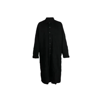 Yohji Yamamoto Pour Homme Wrinkled Single-Breasted Coat