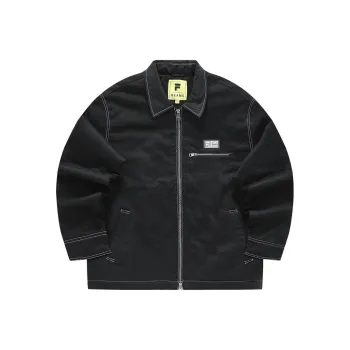 Beams X FILA FUSION Puffer Jackets Men Jet Black