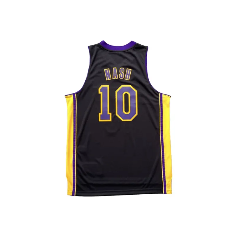 Adidas x NBA Los Angeles Lakers SWINGMAN Fan Edition Basketball Jersey Unisex Black-1