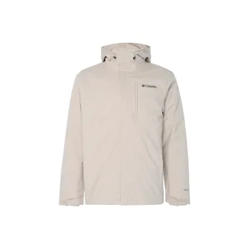 Columbia Omni Heat Waterproof Thermal Heat Reflective Windbreaker Jacket Men's Ecru
