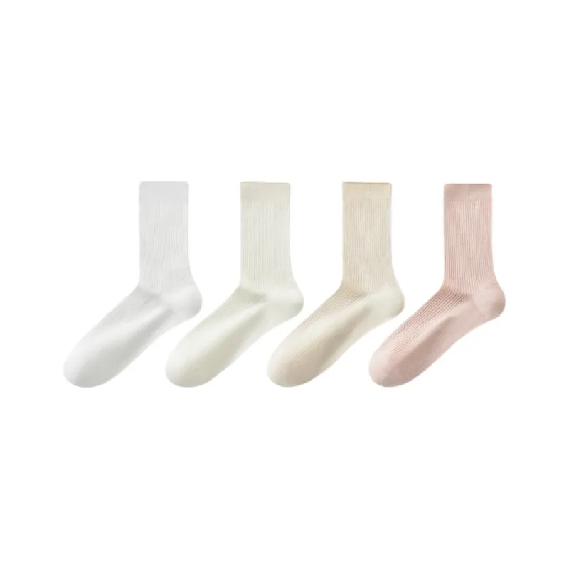 Temooues Mid Calf Socks Women's Combo Set-9