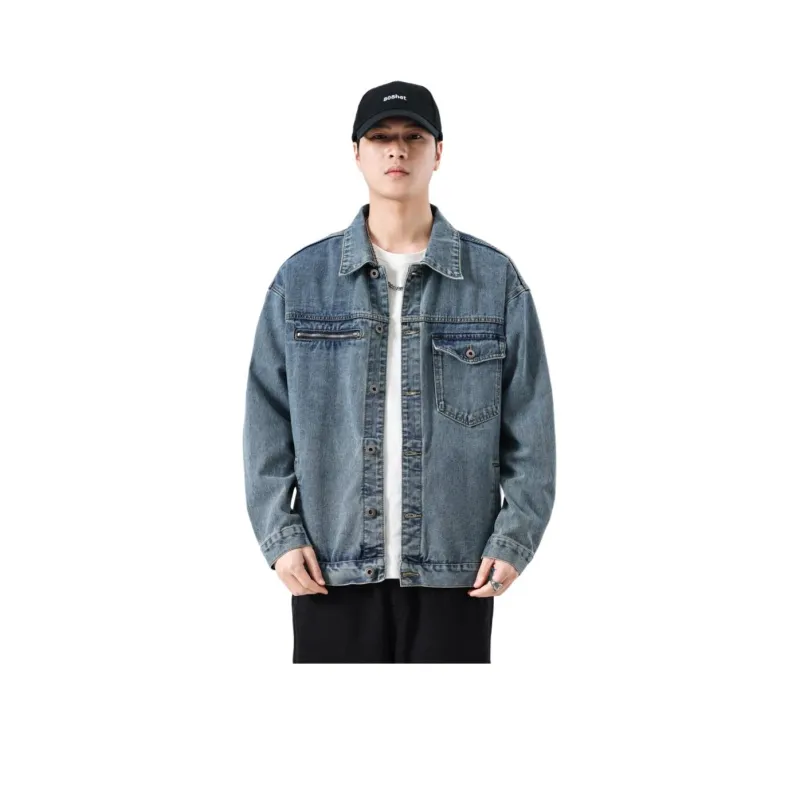 JASONWOOD Cowboy On The Run Denim Jacket Unisex Nostalgic Blue-0