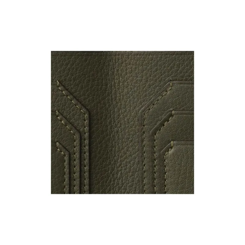 CARTIER Must De Cartier Calfskin Wallet Women's Khaki Green-3