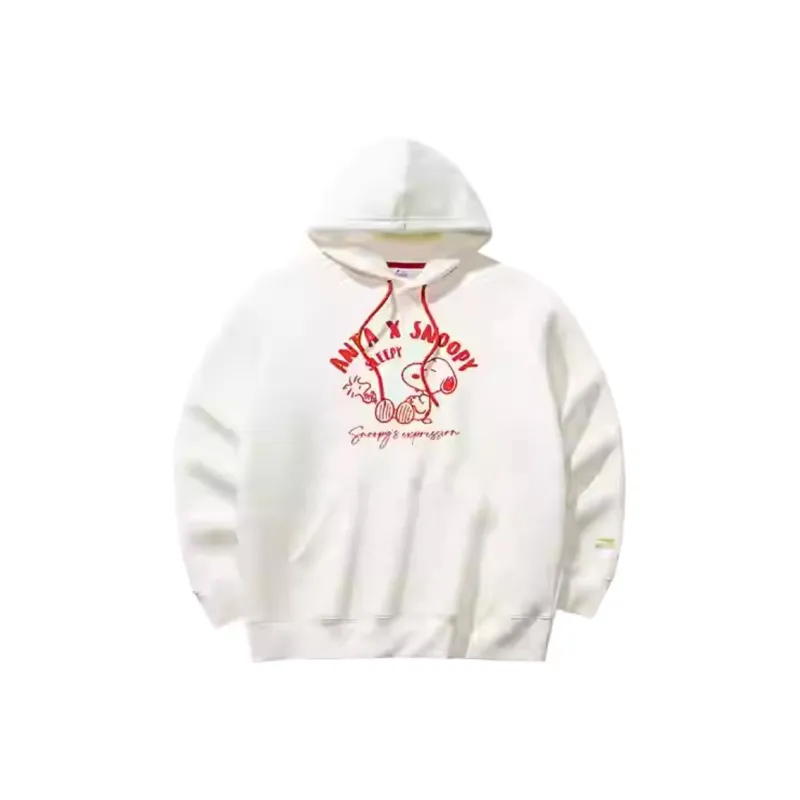 CHAOJIANTA x SNOOPY Sweatshirt Unisex Ivory White-0
