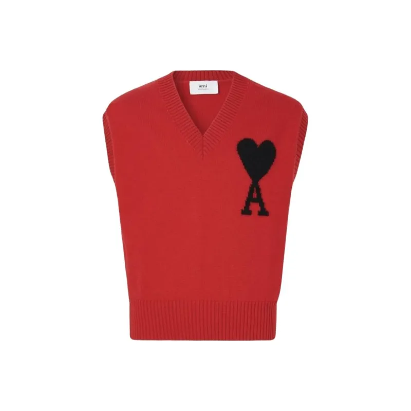 AMIPARIS Logo intarsia Knitted Vest-0