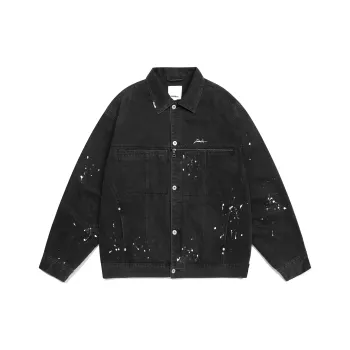 Guuka Denim Jacket Unisex Black