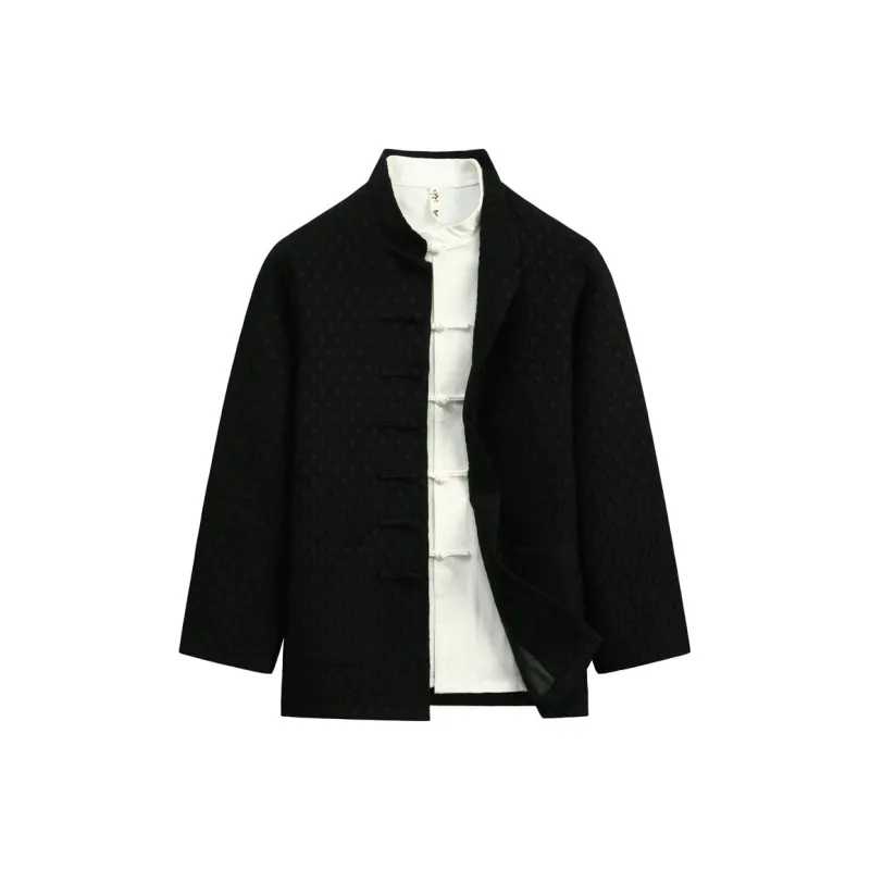 XUANSHENG Jackets Coats Men's Black-0