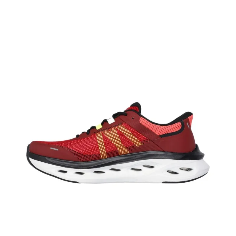 Skechers Max Cushioning Low Top Casual Shoes Men's Red-1
