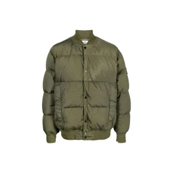 STONE ISLAND Logo Patch Buttoned Jacket