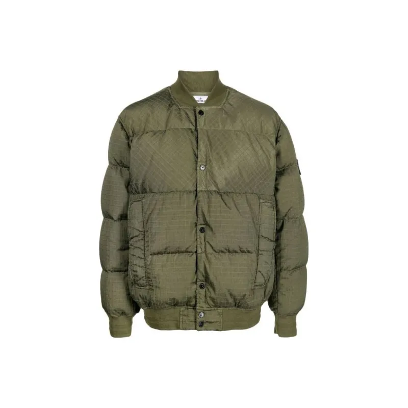 STONE ISLAND Logo Patch Buttoned Jacket-0