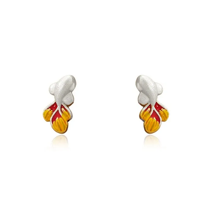AIDIER 999 Fine Silver Stud Earrings Women's-6