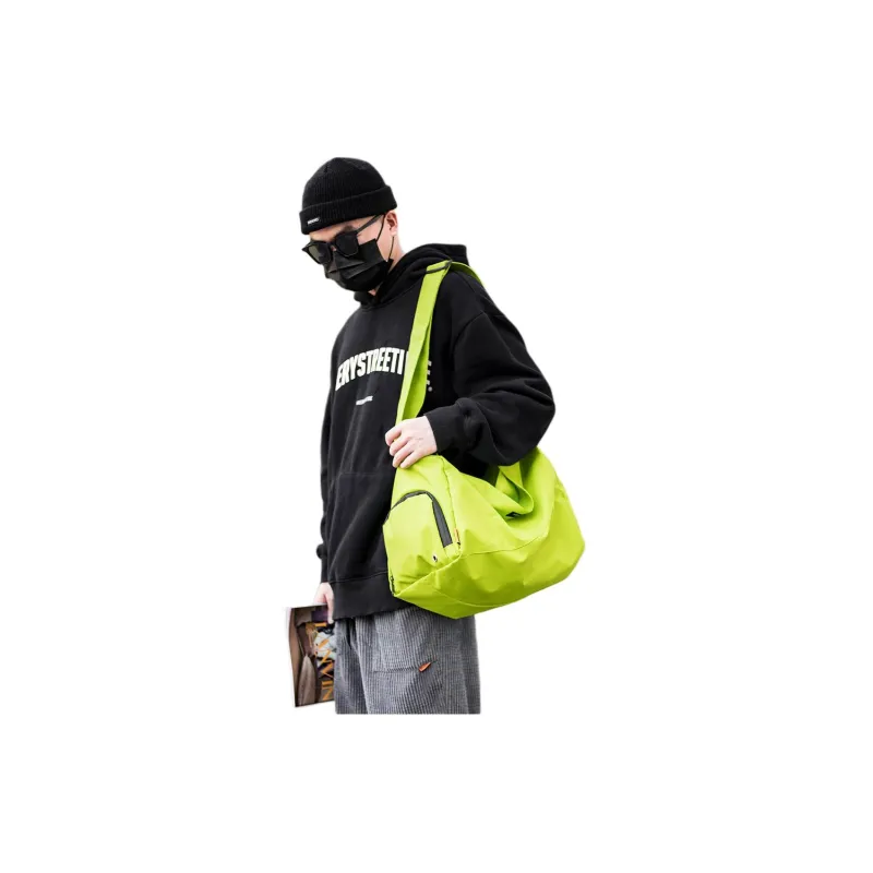 VIHUS Oxford Gym Bag, Crossbody Bag, Shoulder Bag Regular Unisex Green/Black-3