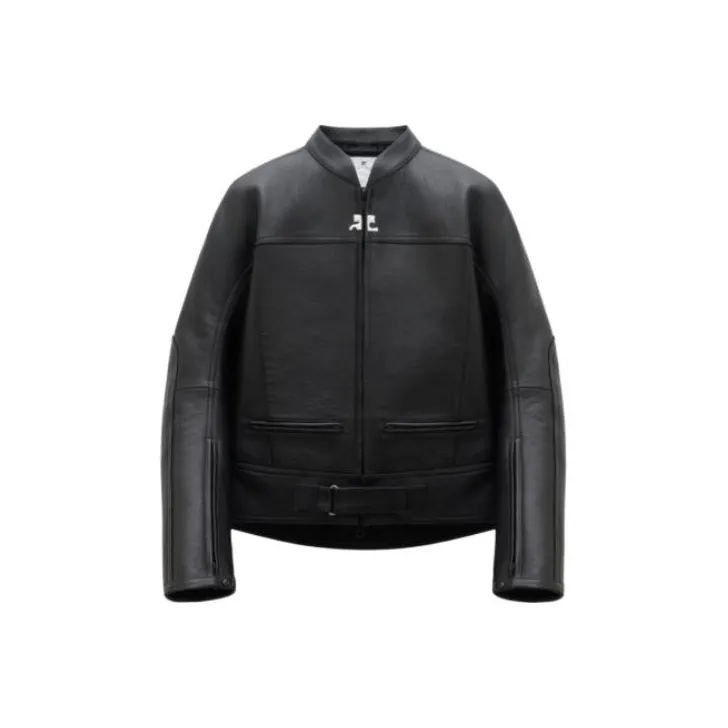 Courrèges Scuba Leather Bomber Jacket-3