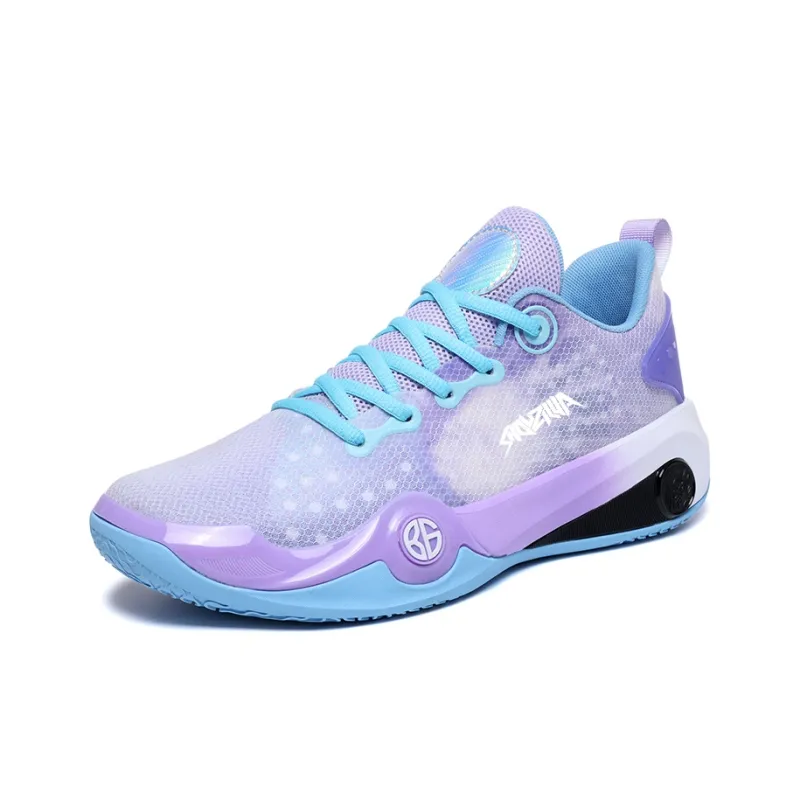 Animal Claws Slip Resistant, Coverage, And Breathable Low Top Basketball Shoes Unisex Purple-1