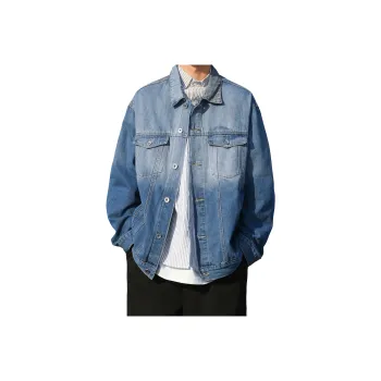 G.M BONNEY Denim Jacket Unisex Blue Sky And White Clouds