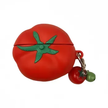 Beams Compatibility Airpods4/3/Pro/Pro2 Silicone Individual Creative Red Tomato Headphone Cases