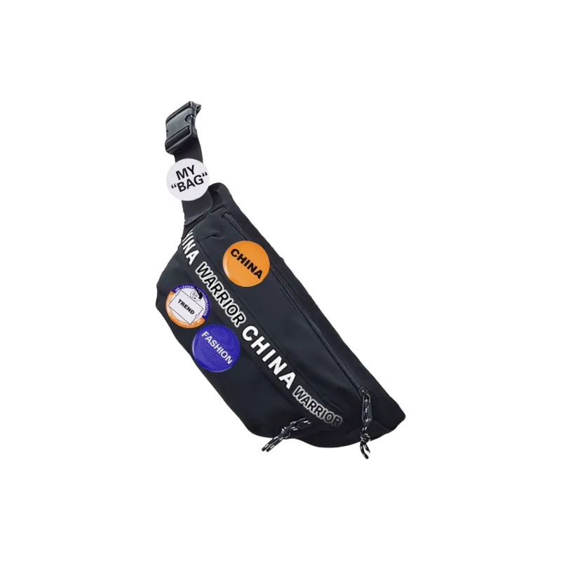 Warrior Nylon Fanny Pack Unisex Beige-4