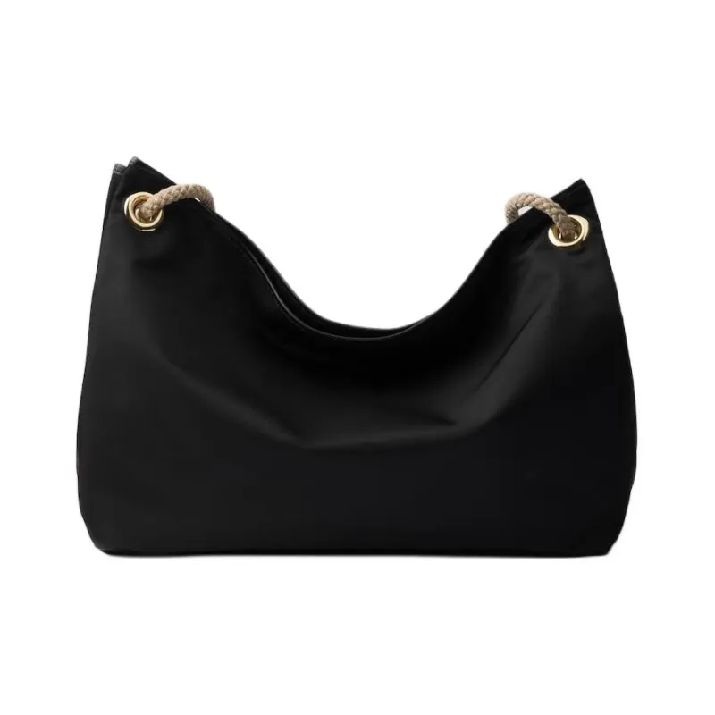 PRADA Re Nylon Fabric Shoulder Bag Tubas Women's Black-2
