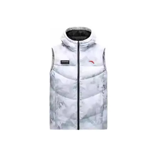 Anta Variety Training Collection Vest Men's Pure White/All Over Print